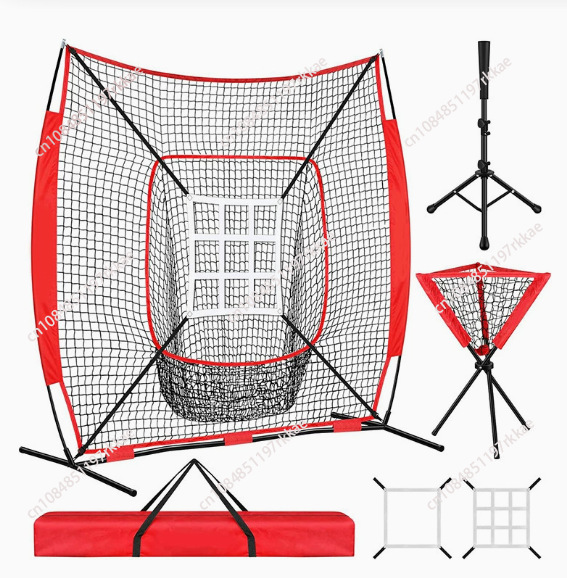 Practice Net Hitting - Draagbaar 7×7 honkbal slagnet, binnen- en