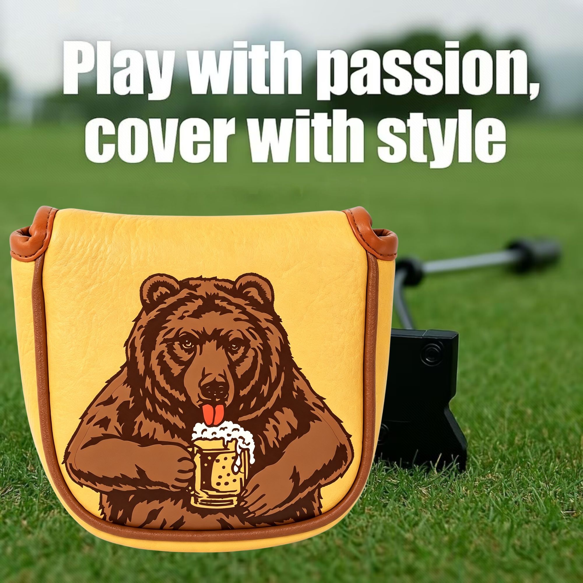 Schedel geborduurde golfmallet - Headcover Driver recensie en prijs
