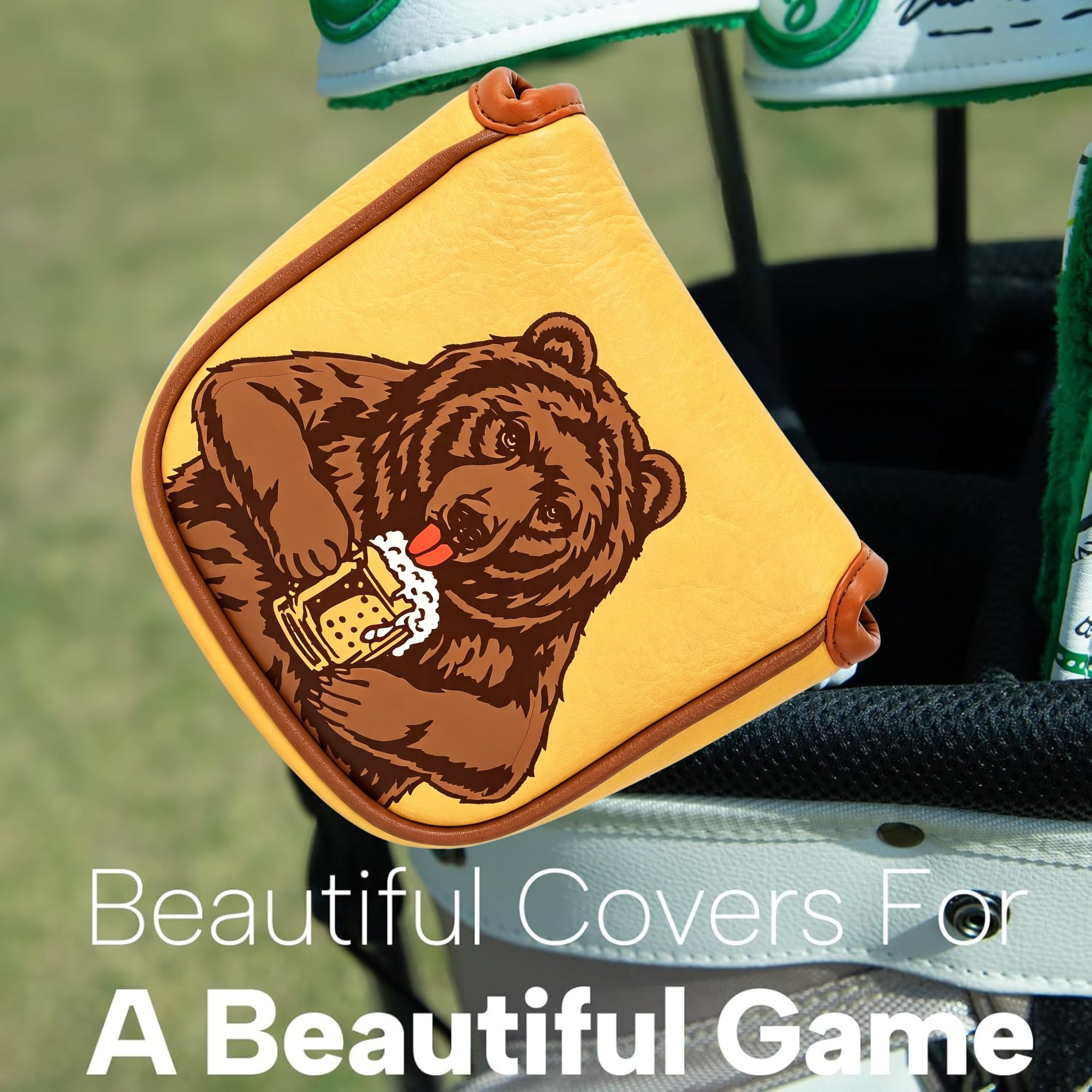 Schedel geborduurde golfmallet - Headcover Driver recensie en prijs