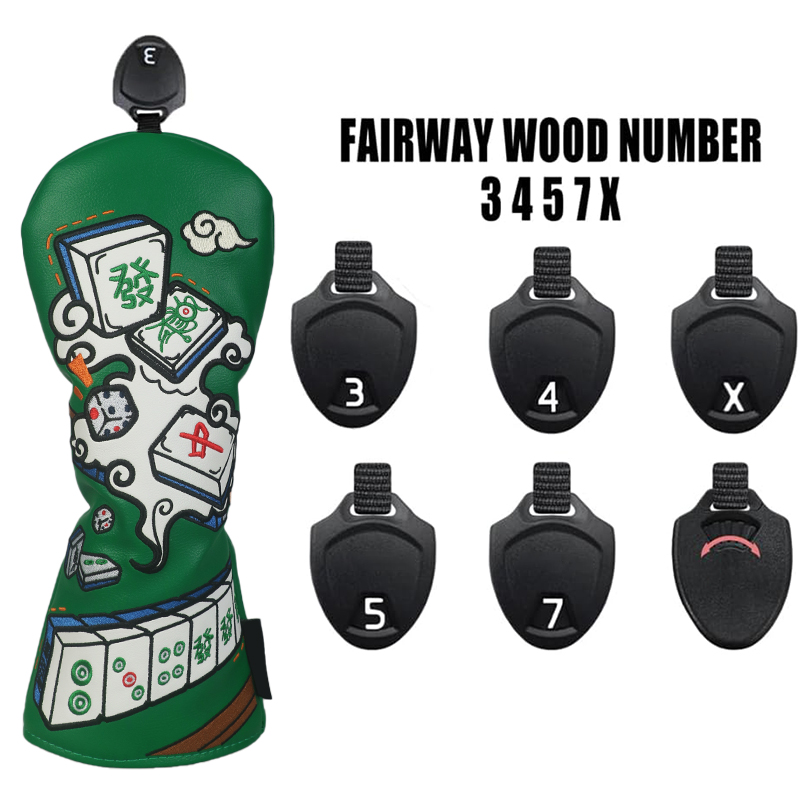 Golfclubhoes, Mahjong-stijl, D - Headcover Driver recensie en prijs