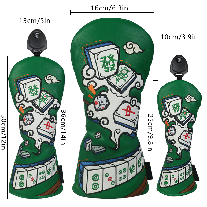 Golfclubhoes, Mahjong-stijl, D - Headcover Driver recensie en prijs